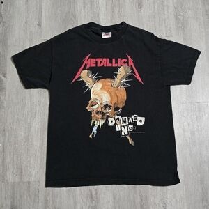 Vintage 1994 Metallica Damage Inc Rock Tour Pushhead Tee Shirt Heavy Metal